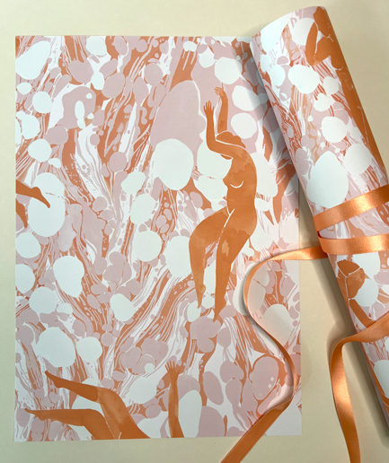 Marble Women Wallpaper Pink